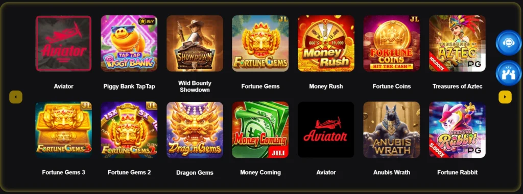 List of Games in T7777 Game